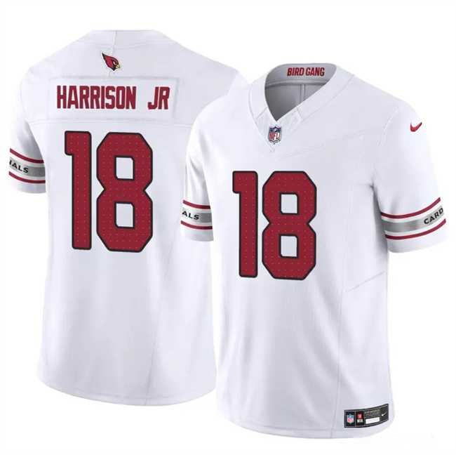 Men & Women & Youth Arizona Cardinals #18 Marvin Harrison Jr White 2024 Draft F.U.S.E. Vapor Untouchable Limited Stitched Jersey